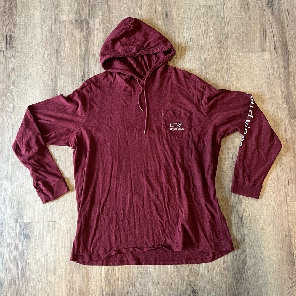 Vineyard Vines Maroon Hoodie XL EUC